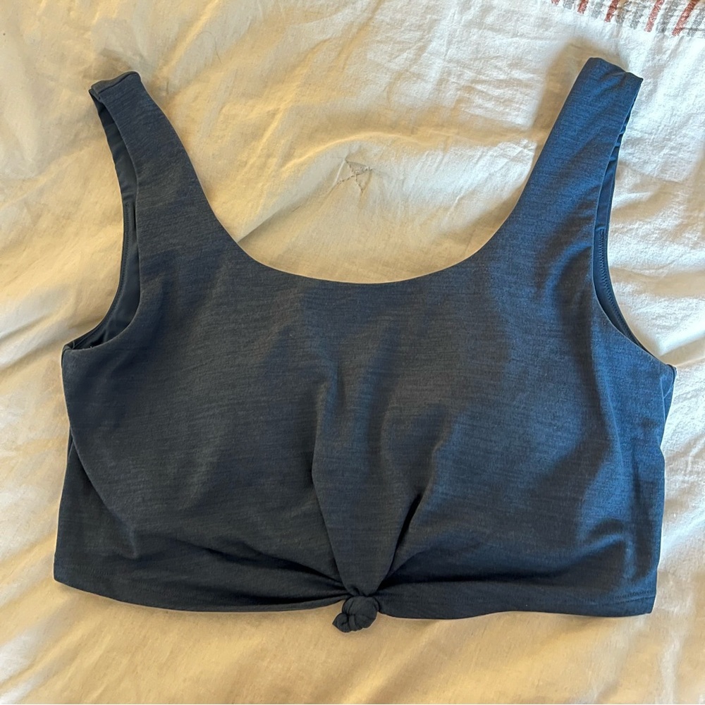 NWOT Gilly Hicks Sports Bra size Large in Heather Blue
